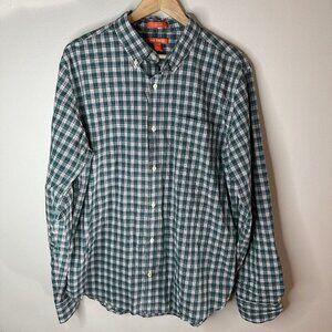 Joe Fresh Men’s Slim Fit Button Up Shirt Long Sleeve‎ Plaid Flannel Cotton Sz XL